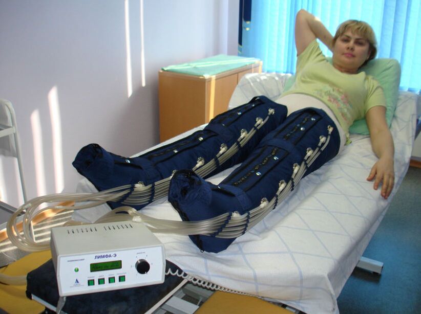 Presoterapie pro léčbu křečových žil na nohou